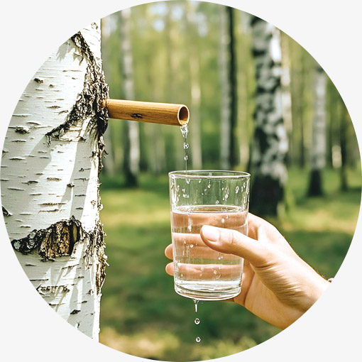 来自小兴安岭原始森林天然白桦林